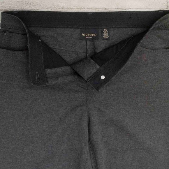 Chico's So Slimming Gray Ponte Straight Leg Pants size 10 - Picture 7 of 7